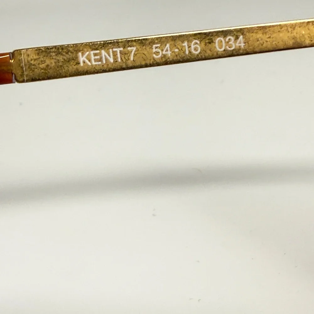 Vogart Kent 7 54-16 034 Tortoise‎ Gold Eyeglass Frames Italy Vintage Eyewear
